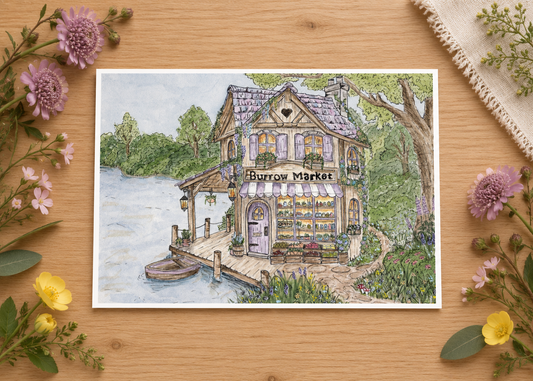 Welcome to Burrow Market - Print
